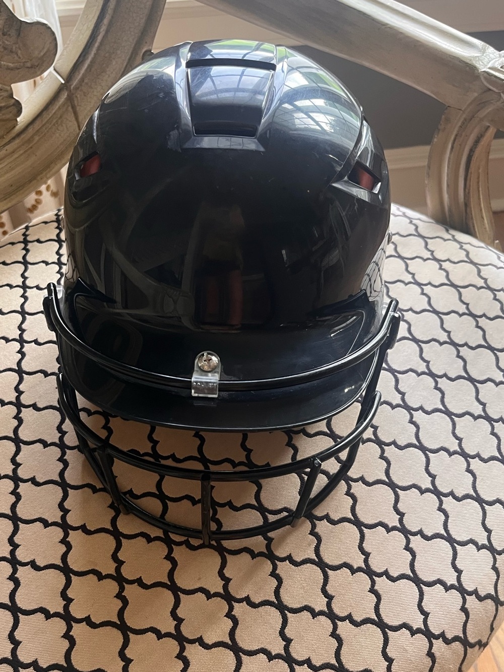 Schutt Black Batting Helmet Youth Size M Air Lite HR Batter’s Guard